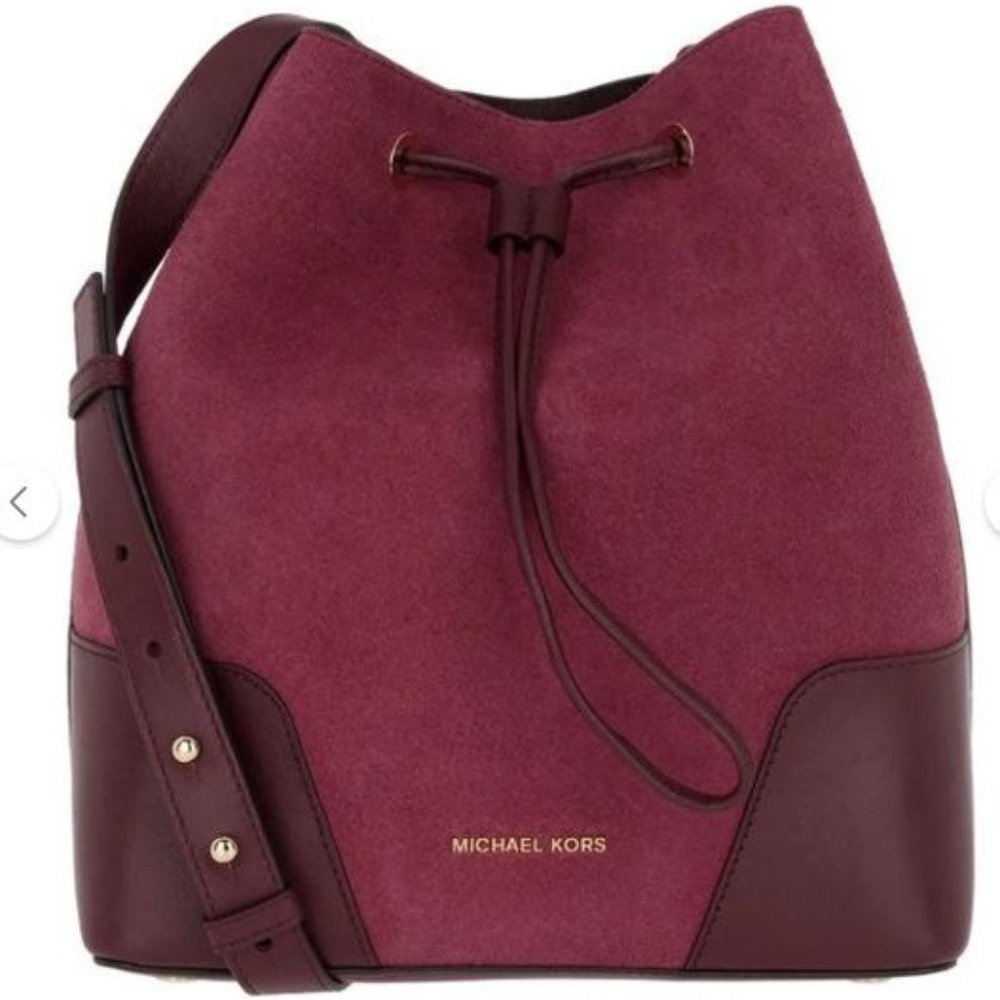 NWT Michael Kors Cary Suede and Leather